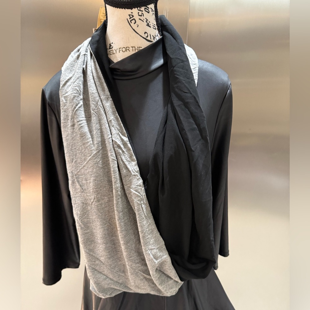 Coldwater Creek Black and Gray Scarf